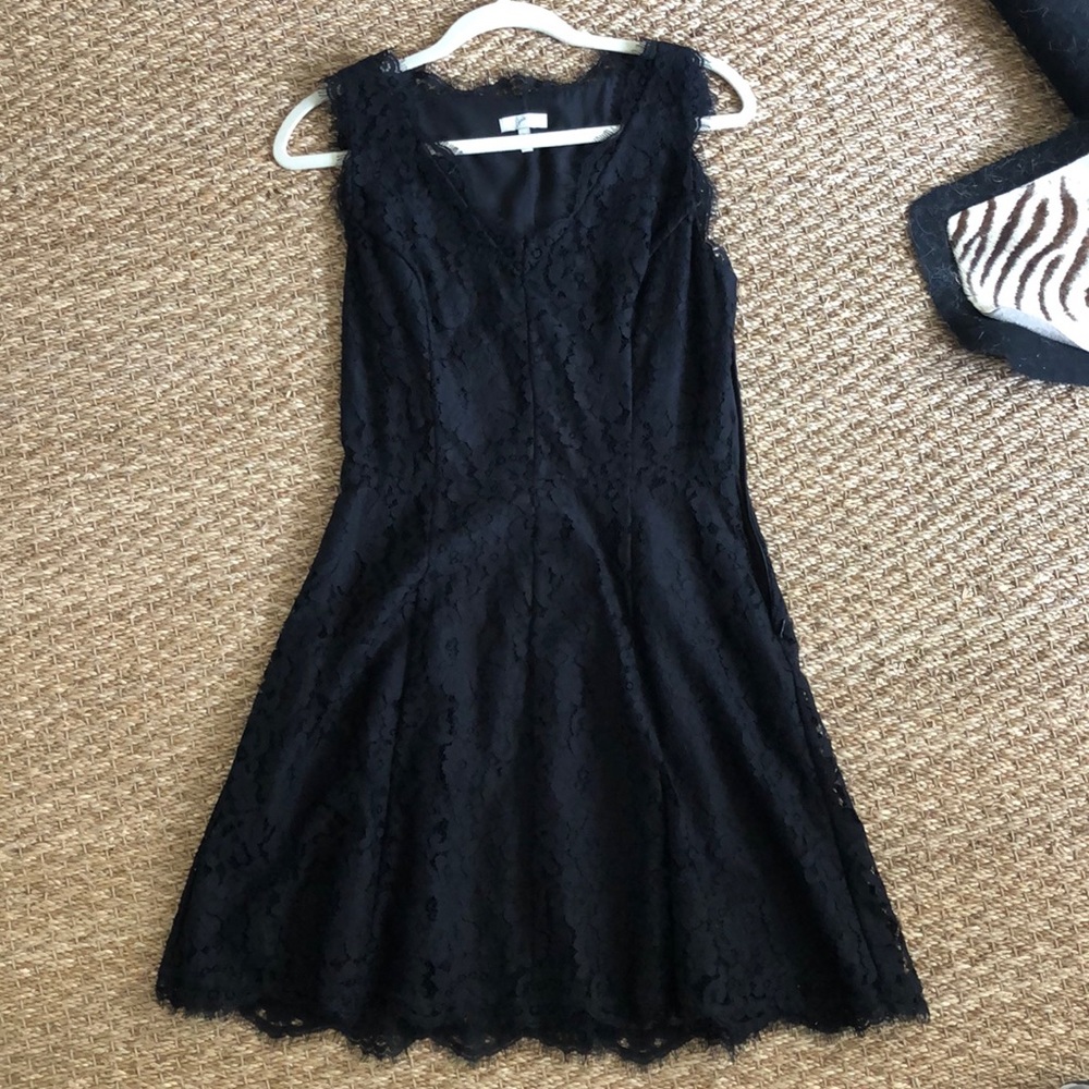 Black lace joie dress